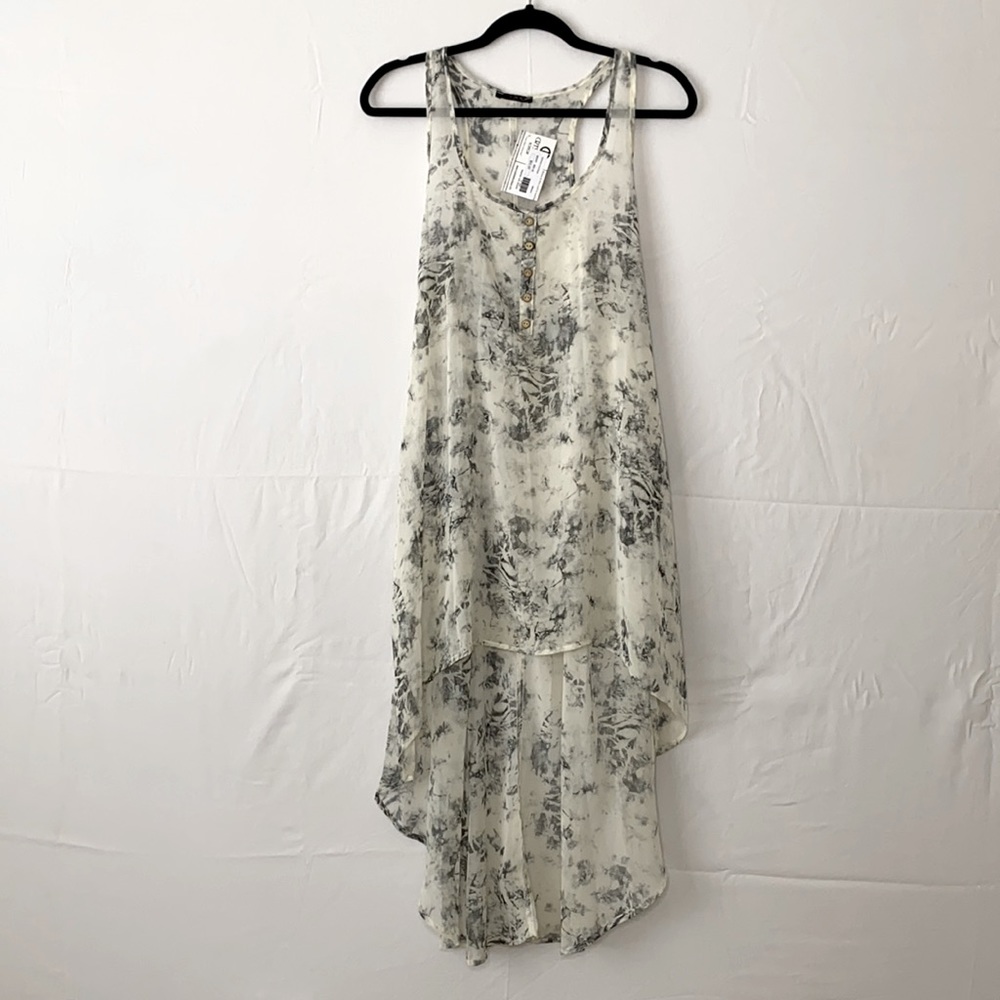Vox Hi/Low Sheer Tank Top Dress. (NWT) Size Medium